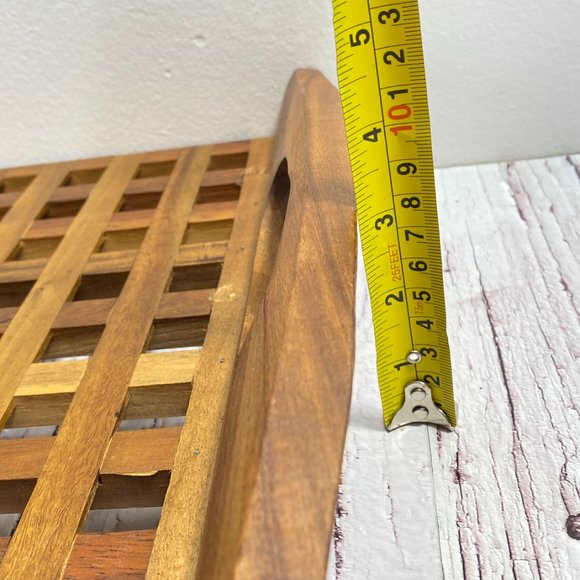Vintage Jens Quistgaard for Dansk Teak Lattice Tray (ACACIA) - Picture 9 of 9